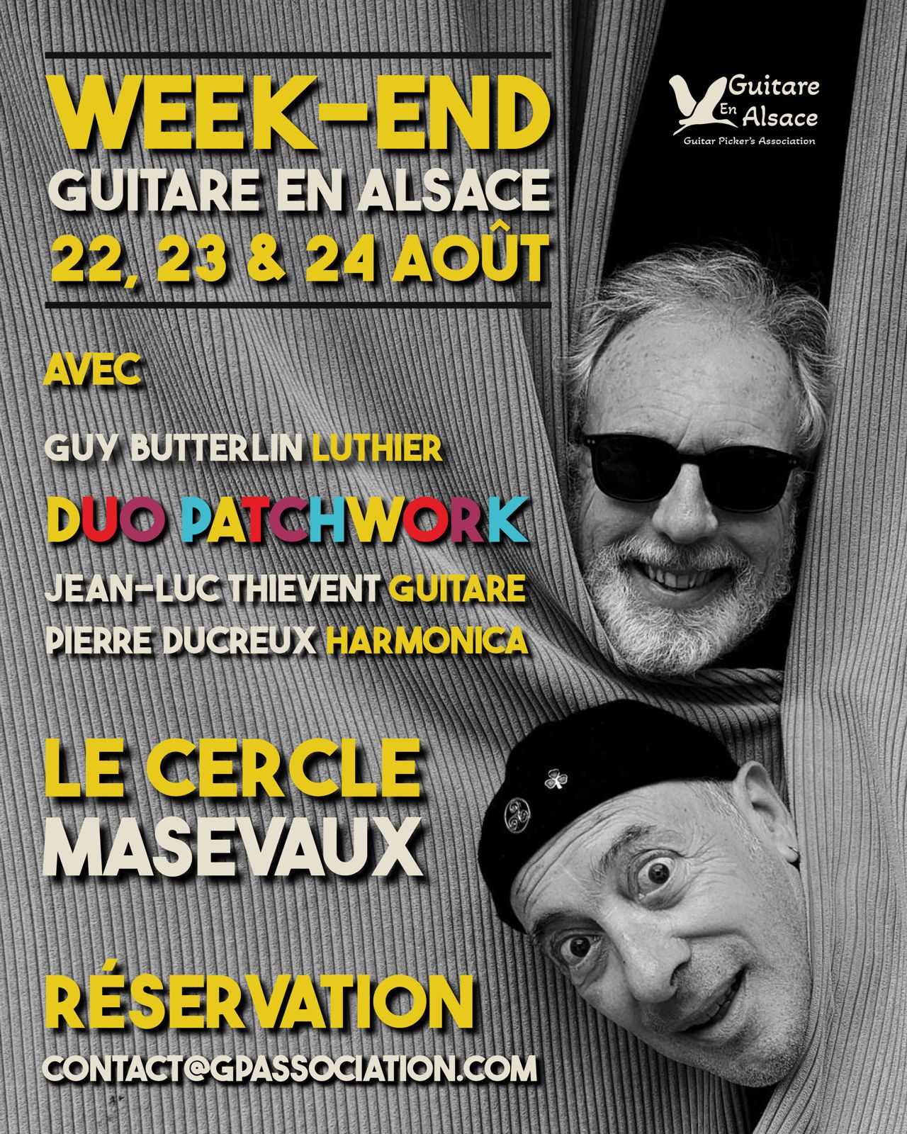 Affiche Guitare en Alsace 2025 - Patchwork Duo